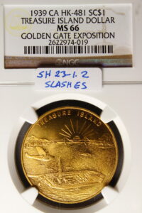 HK-481 1939 Golden Gate International Exposition Official SCD – Slashes Variety