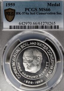 HK-574A 1959 Soil Conservation Society SCD – White Metal