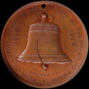 HK-25 1876 Centennial Liberty Bell Rounded 6 / Independence Hall SCD