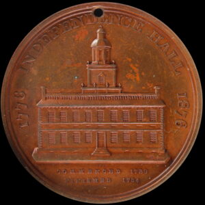 HK-25 1876 Centennial Liberty Bell Rounded 6 / Independence Hall SCD