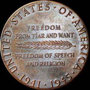 HK-910 1945 World War II Victory Medal SCD – Bronze