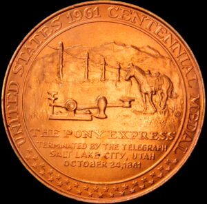 HK-589 1961 Pony Express Termination Bronze SCD