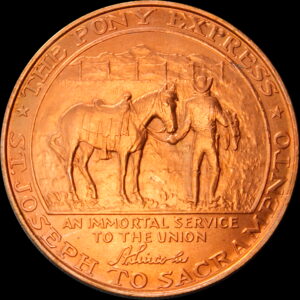 HK-589 1961 Pony Express Termination Bronze SCD