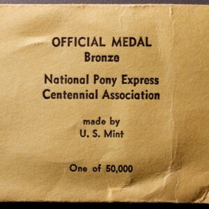 HK-589 1961 Pony Express Termination Bronze SCD