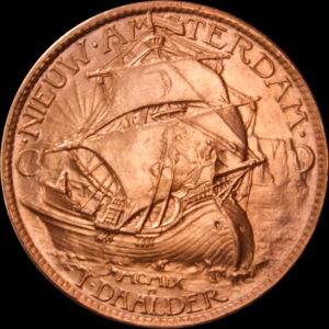 HK-370A UNLISTED 1961 Bashlow Sommer Island / Hudson Restrike SCD – HK-369 reverse die – Copper