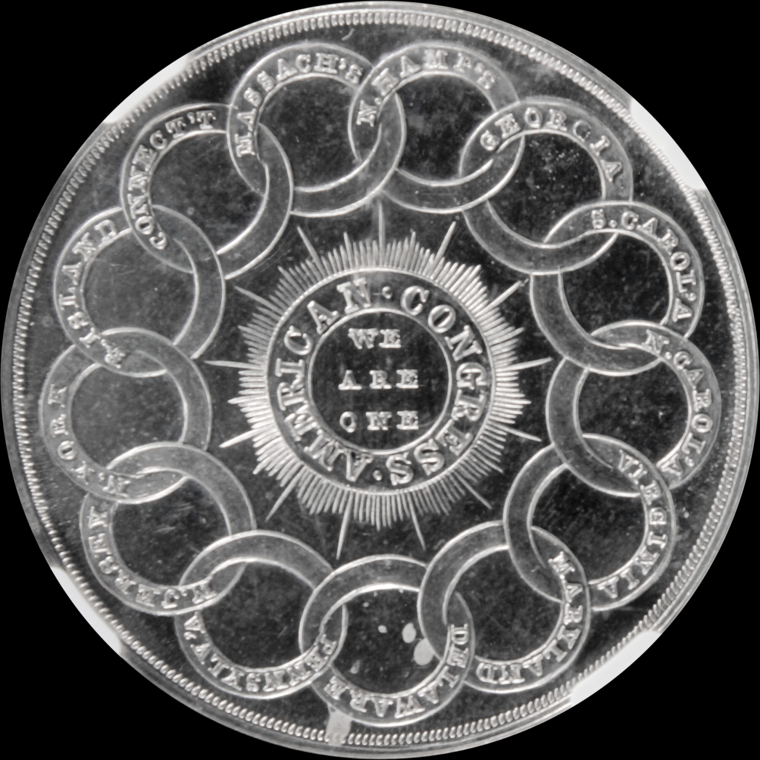 HK-854A 1961 Bowers Continental Dollar Restrike White Metal SCD