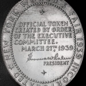 HK-491 1939-40 New York World’s Fair Exposition Elliptical Official SCD