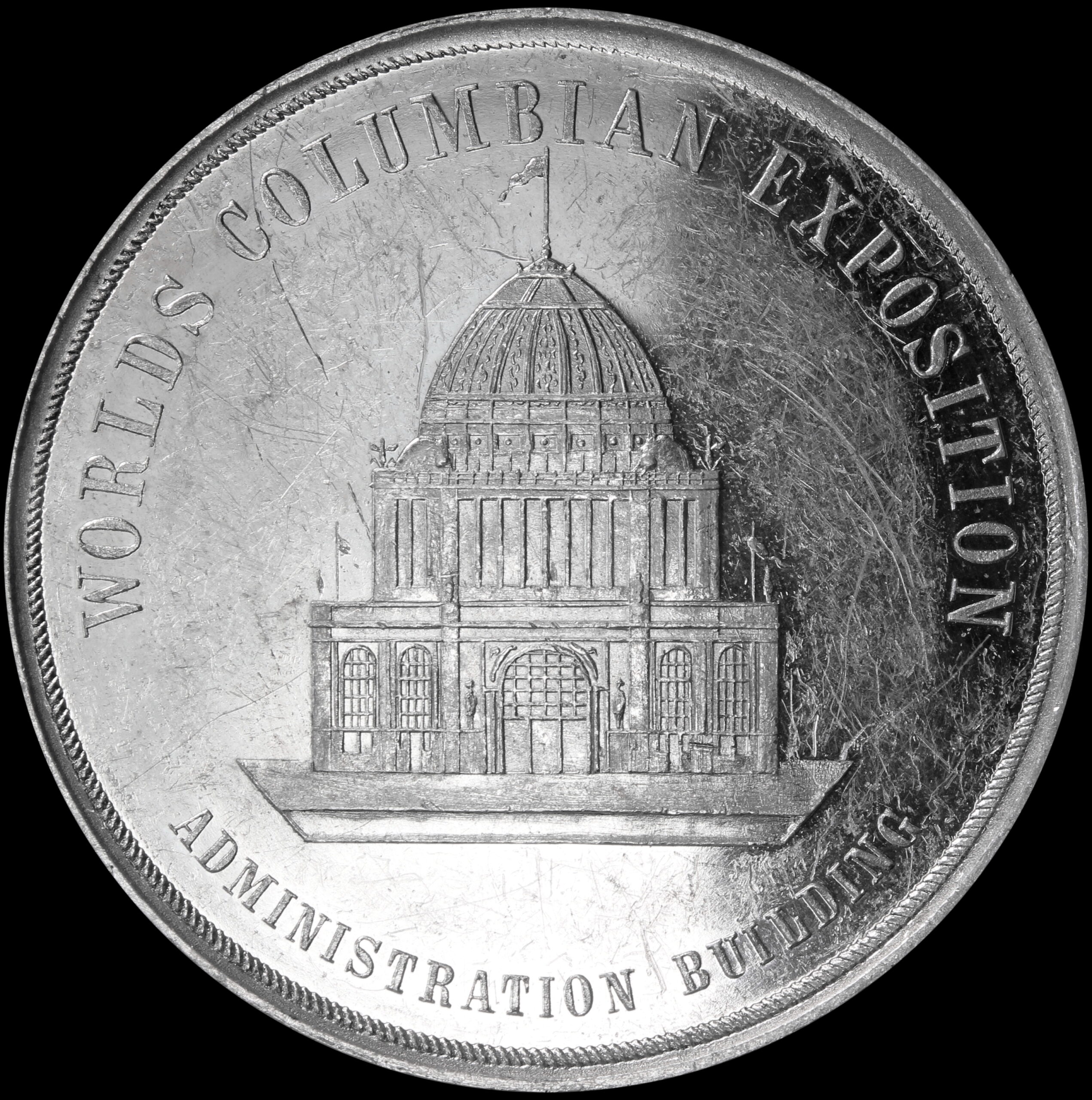 HK-170 1893 Columbian Ferris Wheel with Banner Above with Administration Building SCD