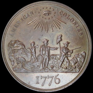 HK-72C 1876 Centennial American Colonies / Star Reverse SCD