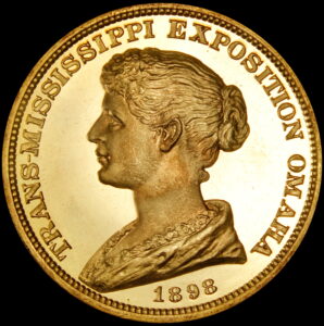 HK-283 1898 Trans-Mississippi Official Gold-Plated SCD