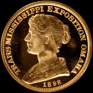 HK-283 1898 Trans-Mississippi Official Gold-Plated SCD