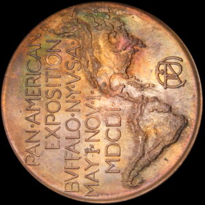 HK-288 1901 Pan-American Exposition Official “COPPER” SCD