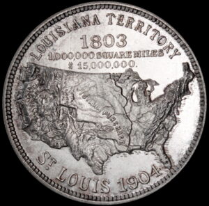 HK-299 1904 Louisiana Purchase Exposition Official SCD – Silver NO STAR