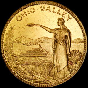 HK-395 UNL 1910 Ohio Valley Exposition Official SCD – Unlisted as Gold-Plated
