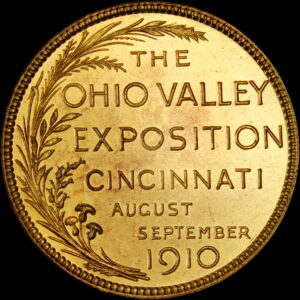 HK-395 UNL 1910 Ohio Valley Exposition Official SCD – Unlisted as Gold-Plated