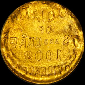 HK-649A 1902 New England Arts and Crafts Large Letters reverse SCD – Brockage ERROR