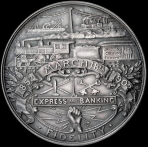 HK-296 1902 Wells Fargo Semicentennial SCD with Leather Case