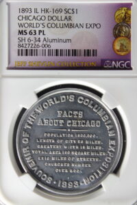 HK-169 1893 Columbian Exposition Columbus Landing / Chicago Facts SCD
