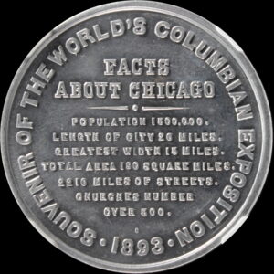 HK-169 1893 Columbian Exposition Columbus Landing / Chicago Facts SCD