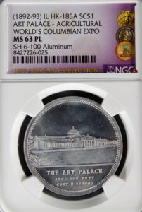 HK-185A 1893 Columbian Lauer Art Palace & Agricultural Building SCD