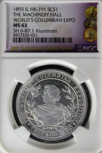 HK-191 1893 Columbian Lauer Machinery Hall SCD