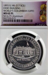 HK-217 1893 Columbian Murdock Ohio State Building Mother Ohio SCD