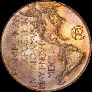 HK-288 1901 Pan-American Exposition Official “COPPER” SCD