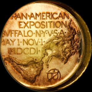 HK-289 1901 Pan-American Exposition Official SCD – ERROR Off Center Strike