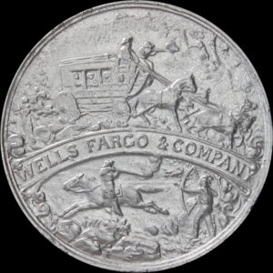 HK-296 1902 Wells Fargo Semicentennial SCD – counterfeit