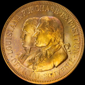 HK-302 1904 Louisiana Purchase Exposition Brass Official SCD
