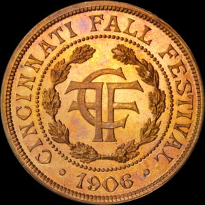 HK-652A 1906 Cincinnati Fall Festival Copper SCD
