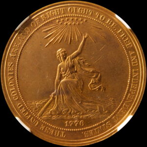 HK-22 1876 U.S. Centennial Exposition Official SCD Gold-Plated