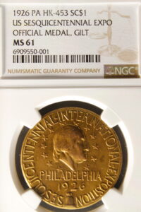 HK-453 1926 U.S. Sesquicentennial Exposition Official SCD