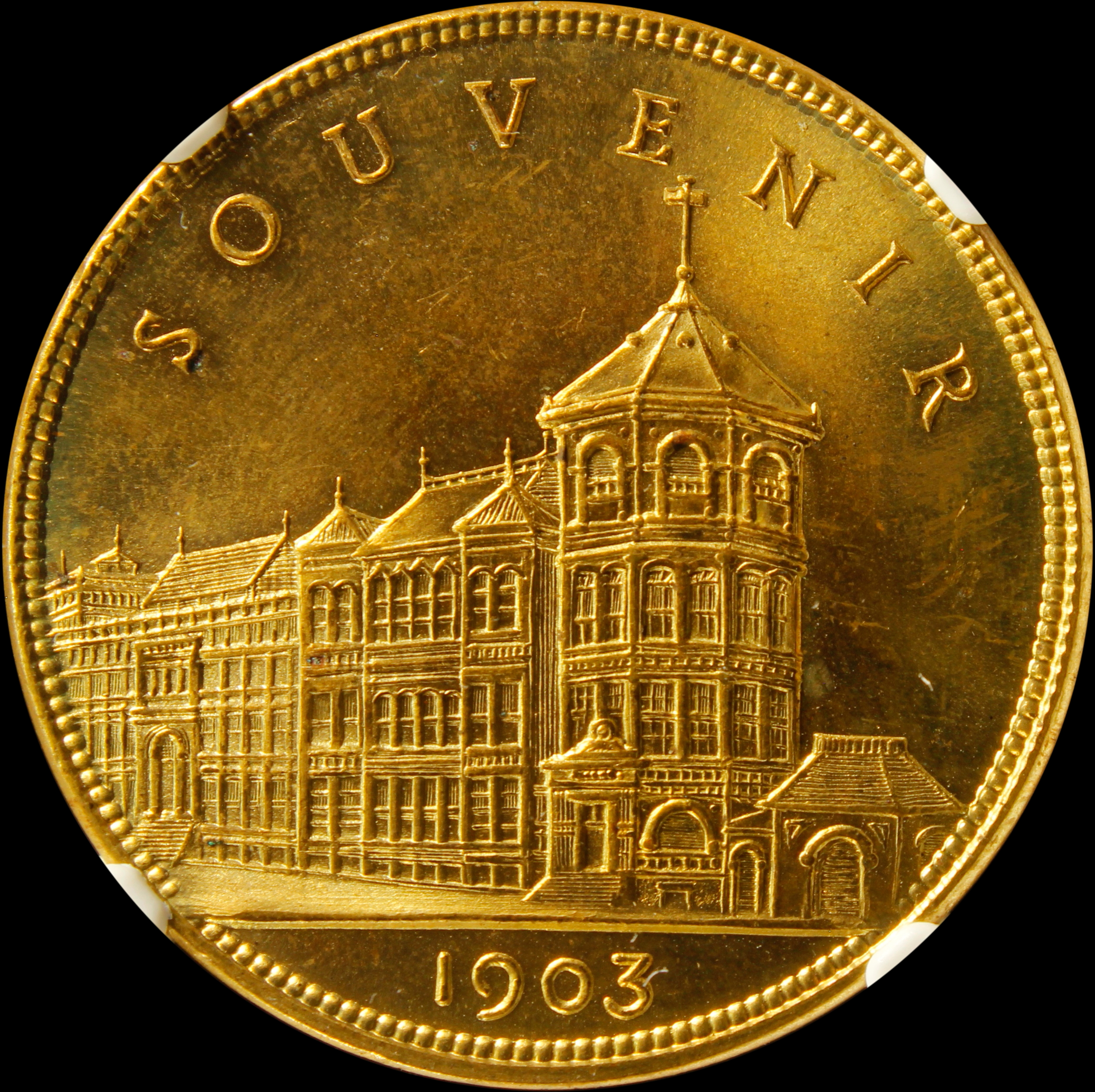 HK-651 1903 Boston Merchants & Manufactures Exhibition Gold-Plated SCD