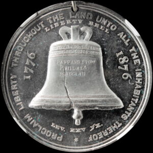 HK-26 1876 Centennial Liberty Bell Pointed 6 / Independence Hall SCD