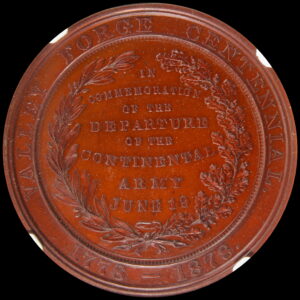 HK-137 1878 George Washington Valley Forge Centennial SCD