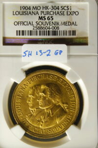 HK-304 1904 Louisiana Purchase Exposition Official SCD