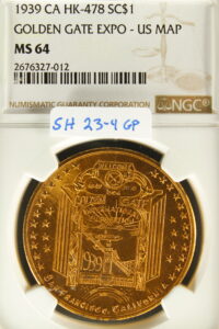 HK-478 1939 GGIE Hensley U.S. Expositions SCD