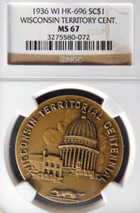 HK-696 1936 Wisconsin Territory Centennial SCD