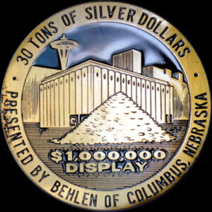 1962 Century 21 30 Tons of Silver Dollars SCD