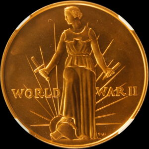 HK-910 1945 World War II Victory Medal SCD