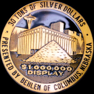 1962 Century 21 30 Tons of Silver Dollars SCD