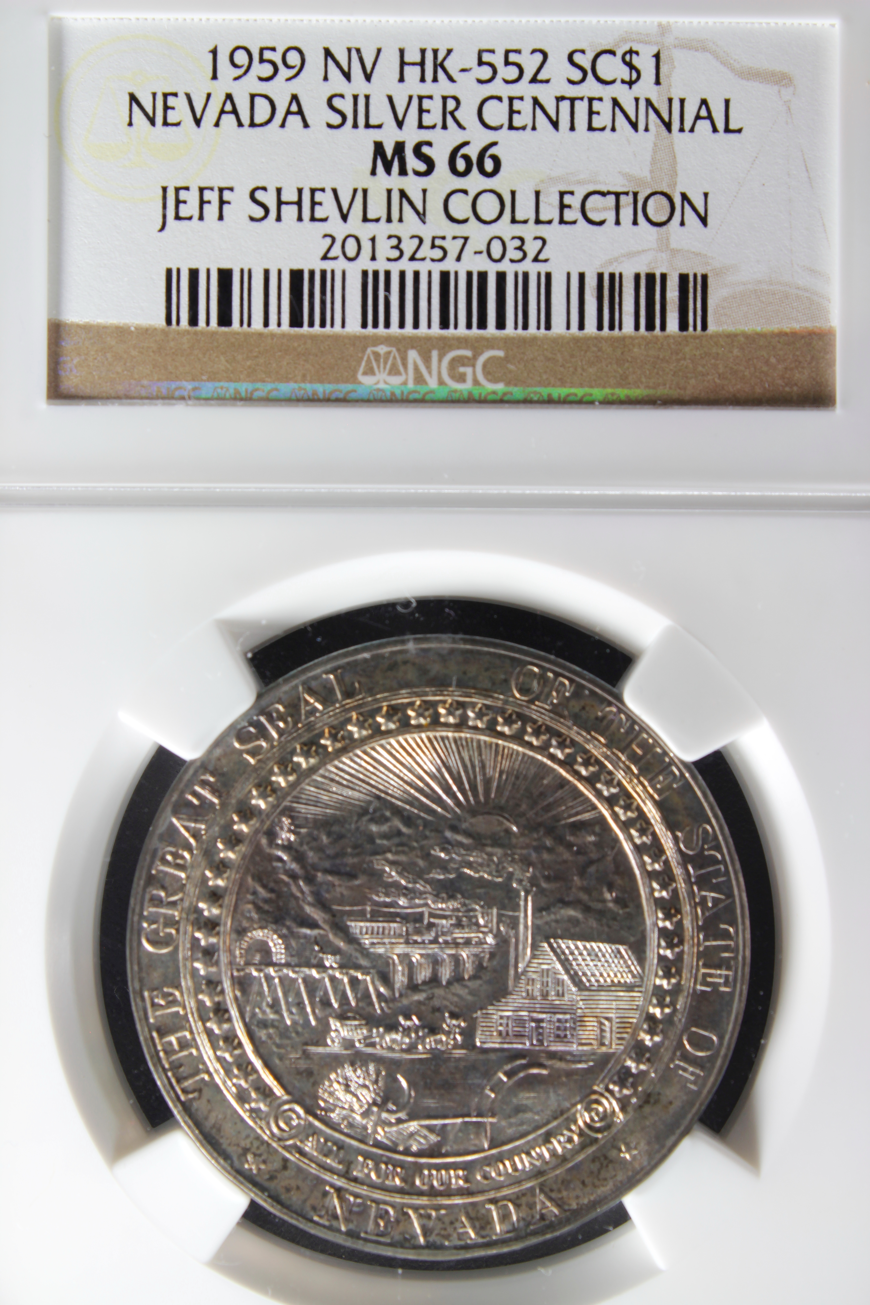 HK-552 1959 Nevada Silver Centennial SCD – Silver