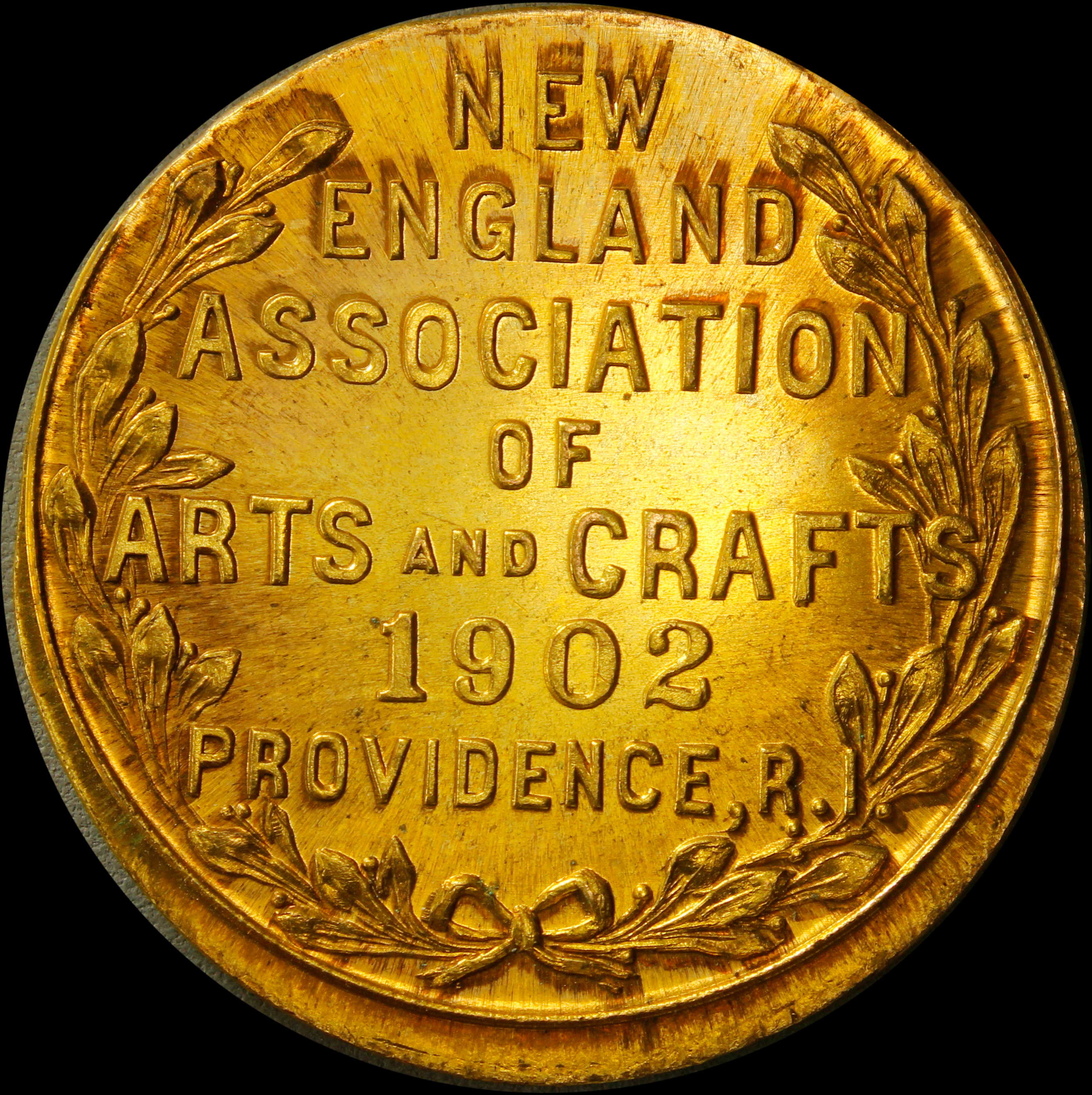 HK-649A 1902 New England Arts and Crafts Large Letters reverse SCD – Brockage ERROR