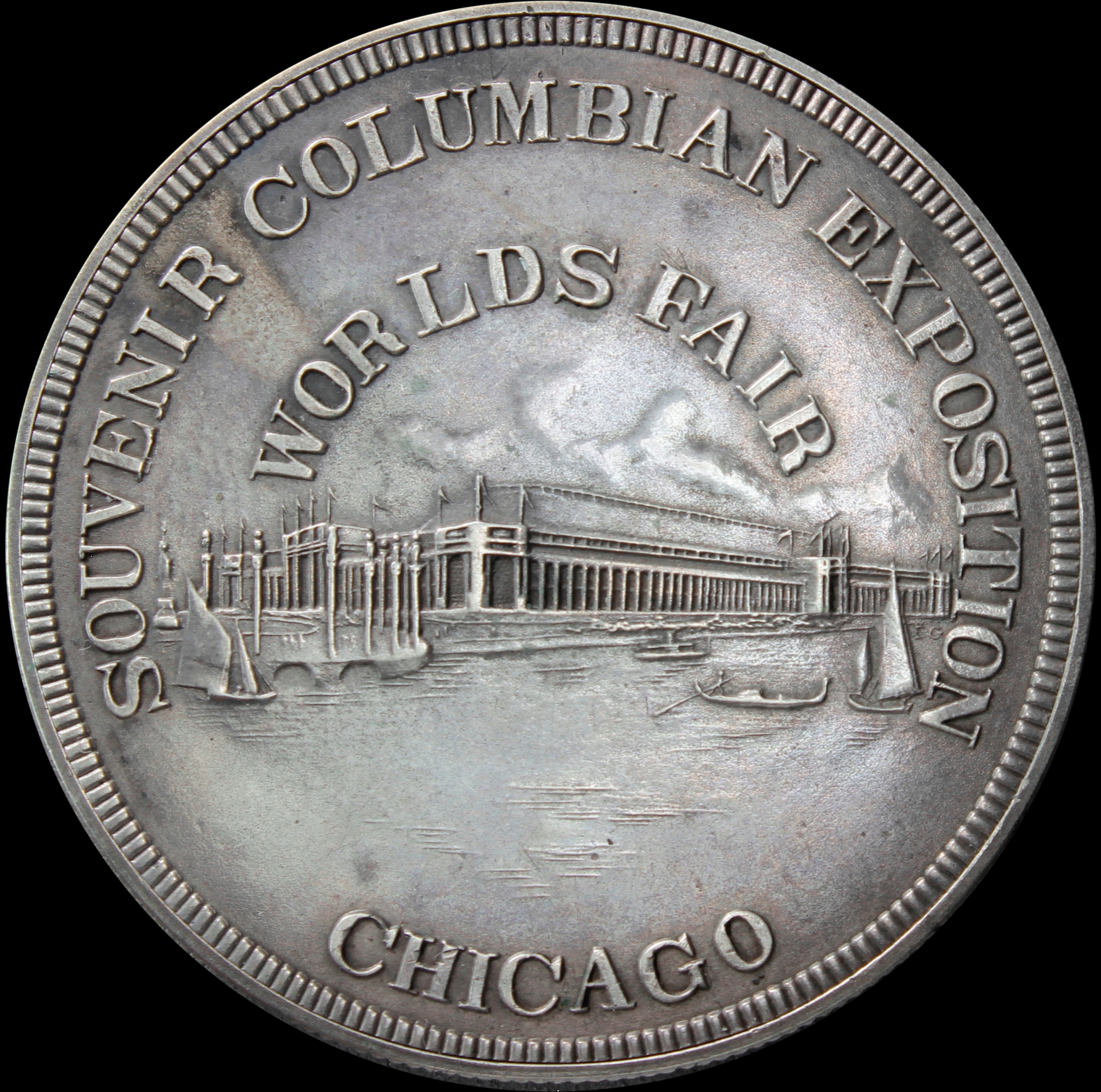 1893 Columbian Columbus Three-Quarter Right Box Dollar SCD