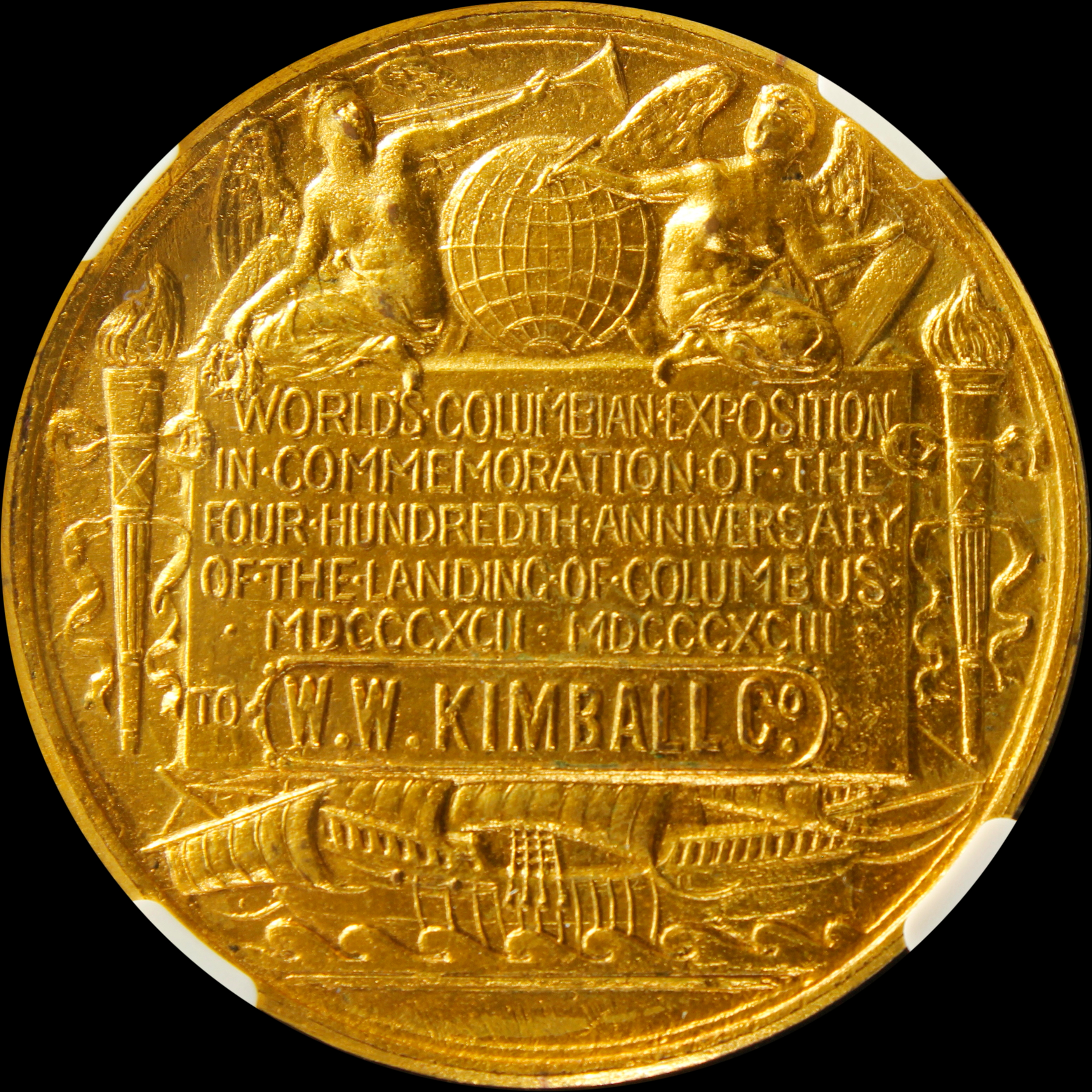 HK-223 1893 Columbian Saint-Gaudens & Barber SCD – Kimball variety