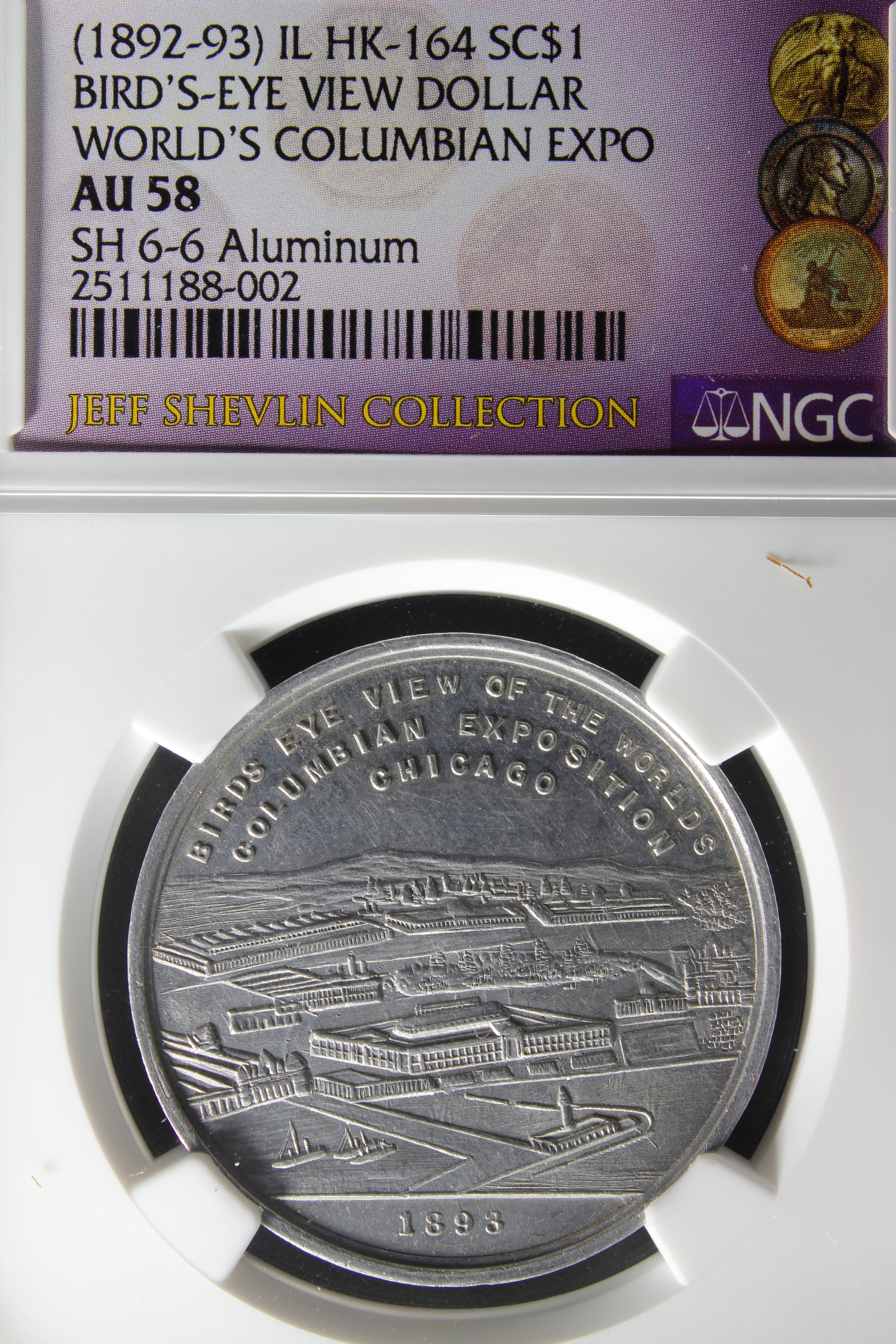 HK-164 1893 Columbian Exposition Opening Souvenir SCD