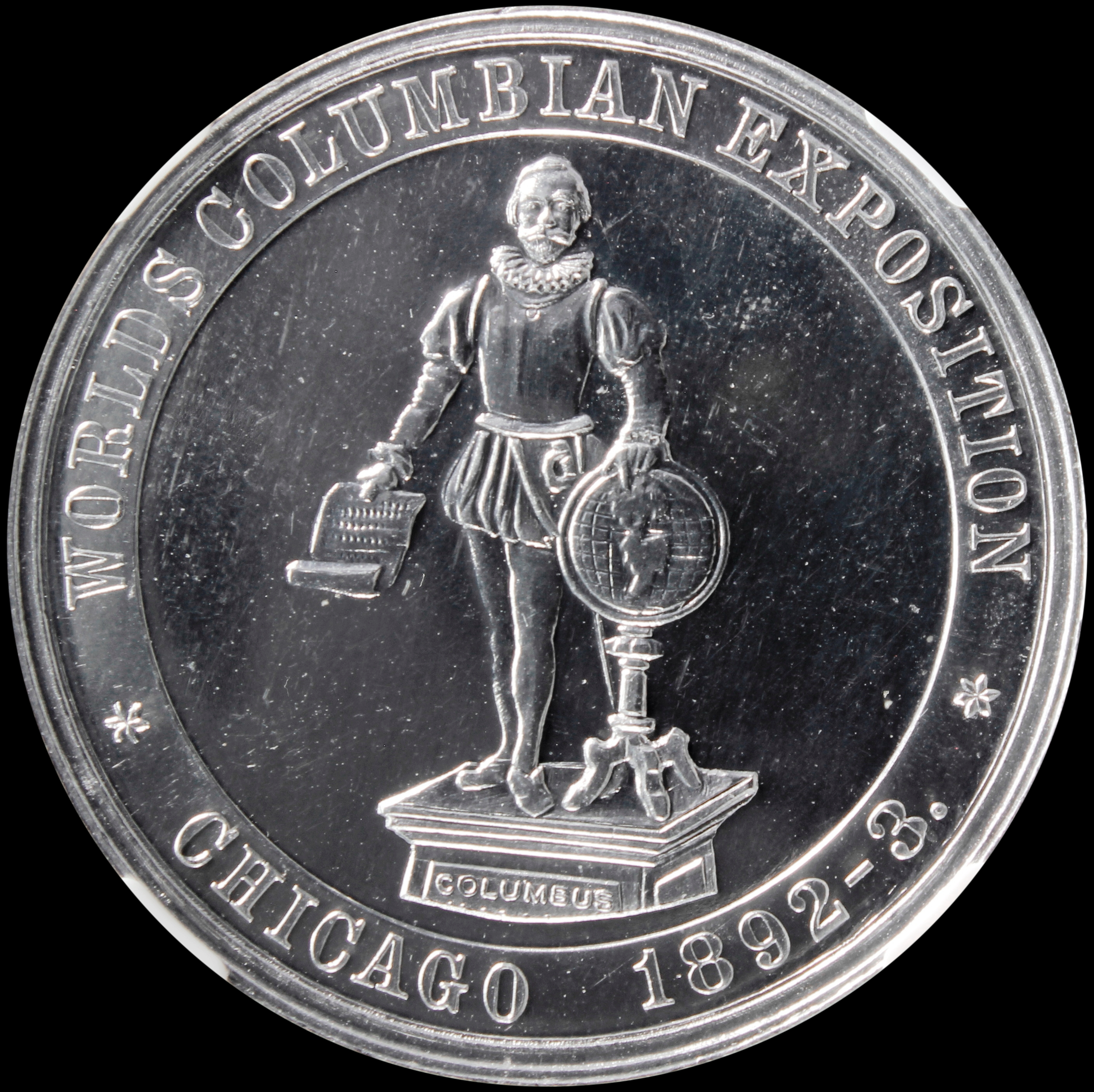 HK-239 1893 Columbian Columbus Standing Holding Royal Charter SCD