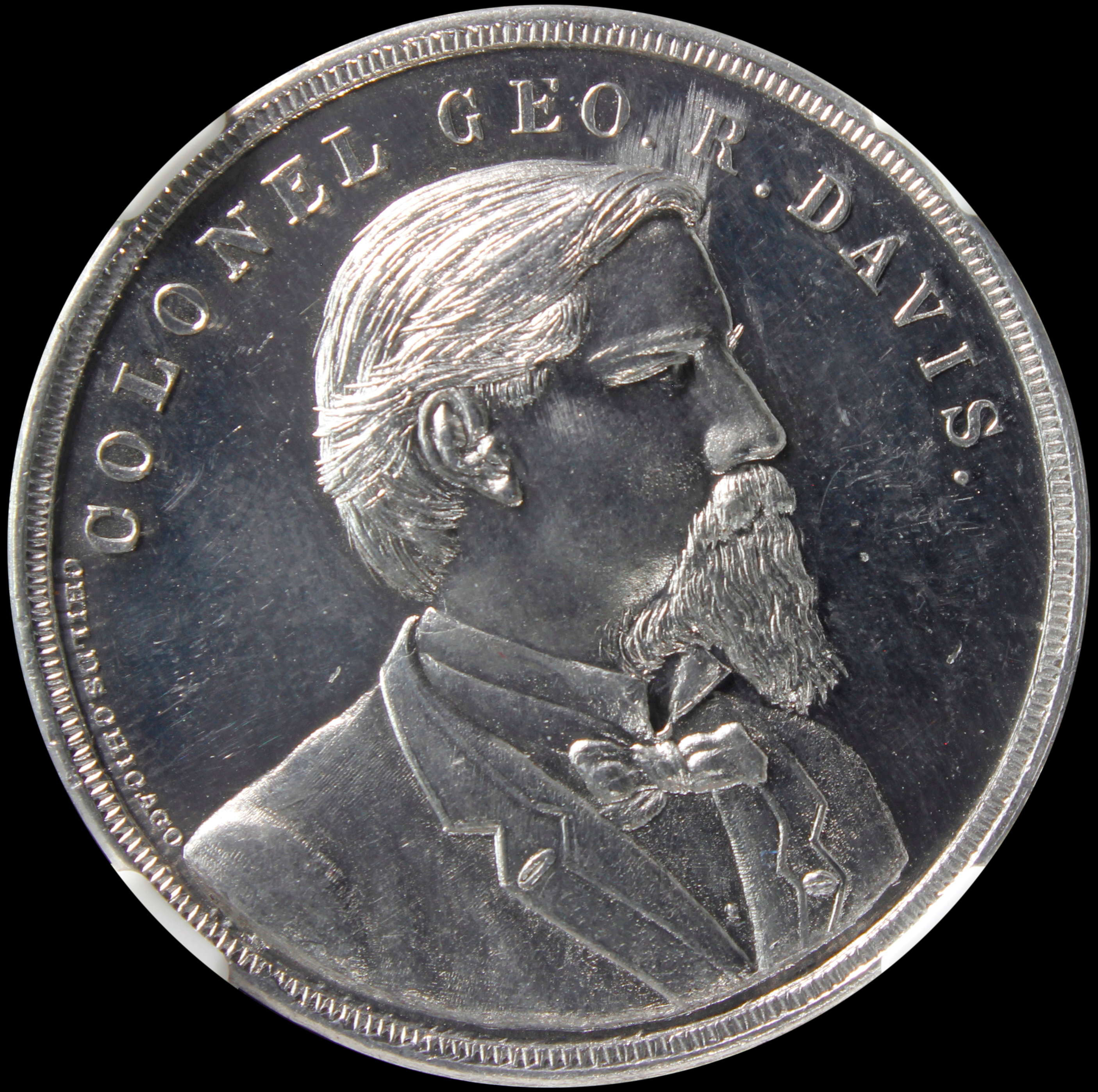 HK-243B 1893 Columbian Colonel Davis Director General SCD – H&K Plate Coin