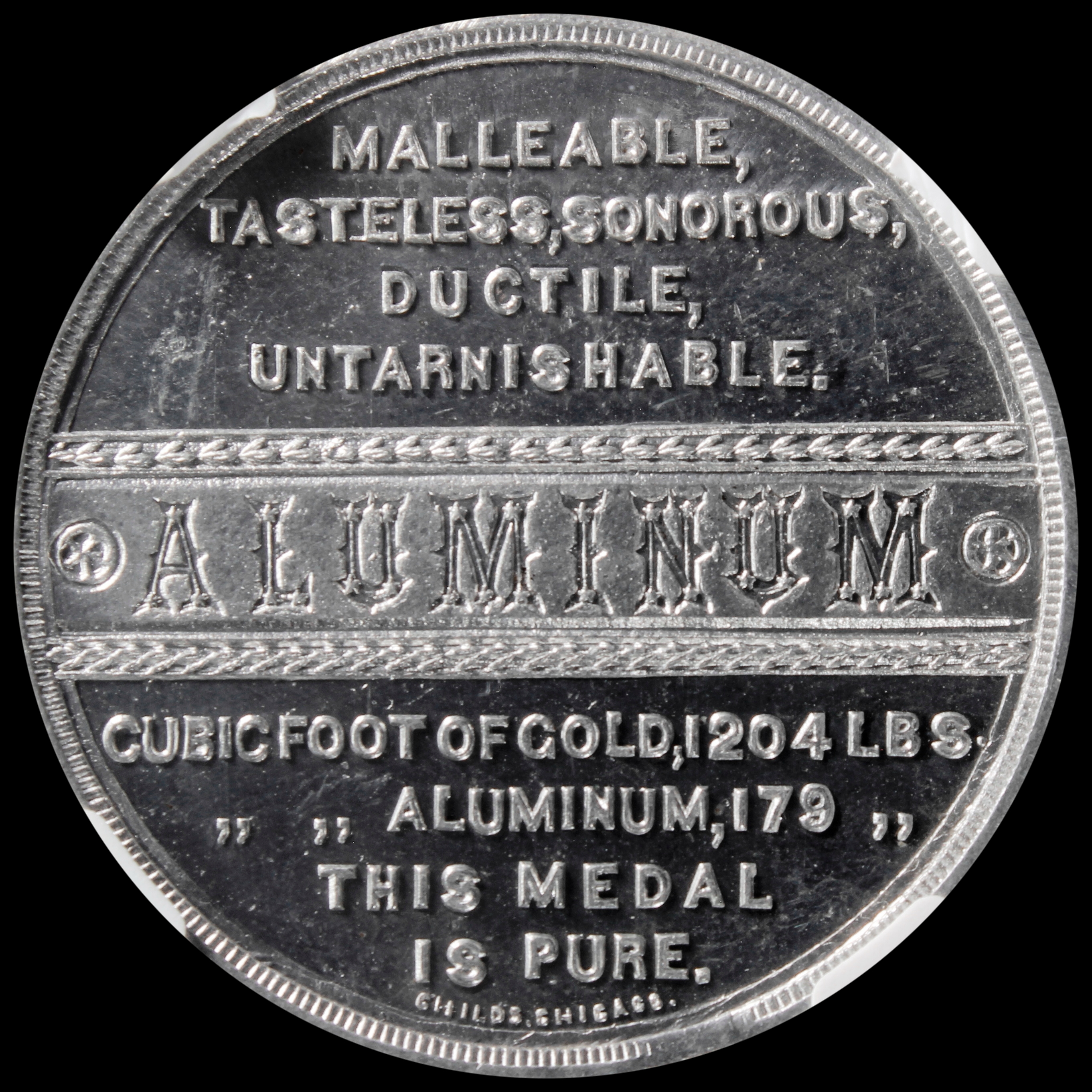 1893 Columbian Childs Horticultural Building / Ornate Aluminum SCD